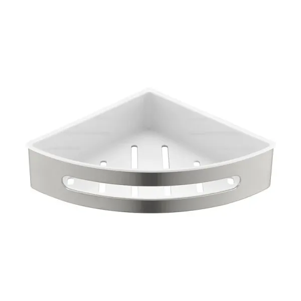 Полка угловая Timo Luiro 18577/13 никель/белый