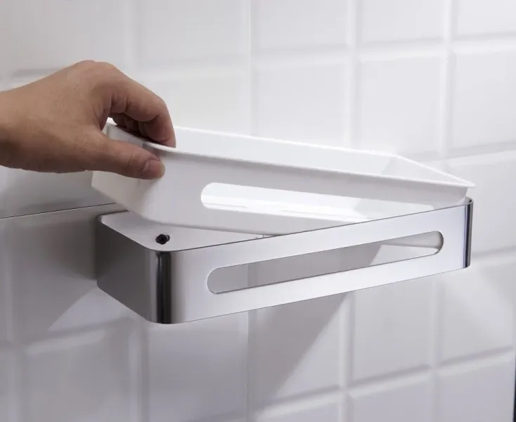 Полка Timo Luiro 18578/00 хром/белый