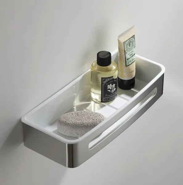 Полка Timo Luiro 18578/13 никель/белый