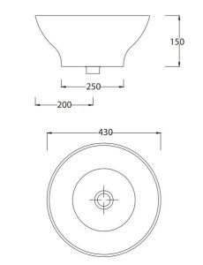 Раковина ArtCeram WASHBASINS FUORI TFL002 01 00 белая 43 см