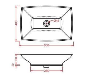 Раковина ArtCeram Hidra HI-LINE HIL002 01 00bi*1 белая 65 см Раковина ArtCeram Hidra HI-LINE HIL002 01 00bi*1 белая 65 см