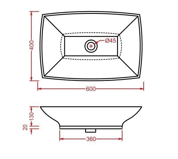 Раковина ArtCeram Hidra HI-LINE HIL002 01 00bi*1 белая 65 см Раковина ArtCeram Hidra HI-LINE HIL002 01 00bi*1 белая 65 см