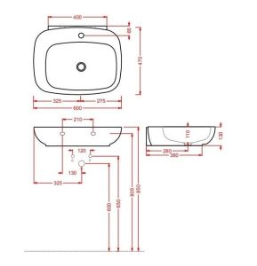 Раковина ArtCeram Dial DAL001 01 00 белая 60 см