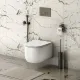 Унитаз подвесной Grossman Thin Rim GR-5605SQ с микролифтом белый