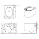 Унитаз подвесной Grossman Thin Rim GR-5606SQ с микролифтом белый