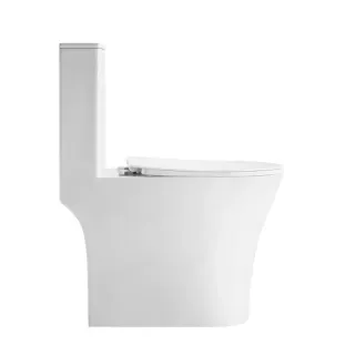 Унитаз-моноблок Grossman Thin Rim GR-5607SQ безободковый с микролифтом белый