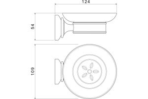 Мыльница Aquatek Классик AQ4503PG золото