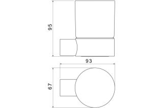 Стакан Aquatek Лира AQ4404CR хром