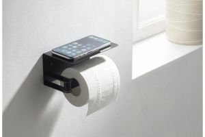 Бумагодержатель Aquatek Европа AQ4929MB черный