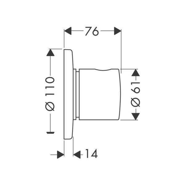 Переключатель потоков Hansgrohe Trio/Quattro S 15932000 для душа