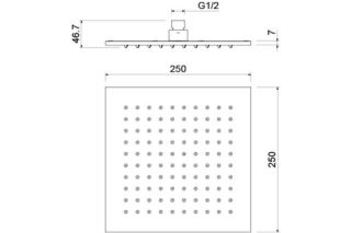 Верхний душ Aquatek AQ2076MB черный