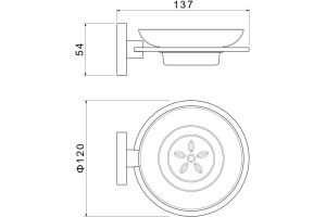 Мыльница Aquatek Оберон AQ4203CR черный