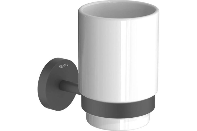 Стакан Aquatek Бетта AQ4604MB черный