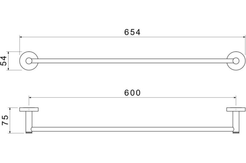 Полотенцедержатель Aquatek Европа AQ4114MB черный