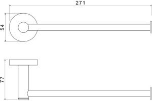 Полотенцедержатель Aquatek Европа AQ4119CR хром