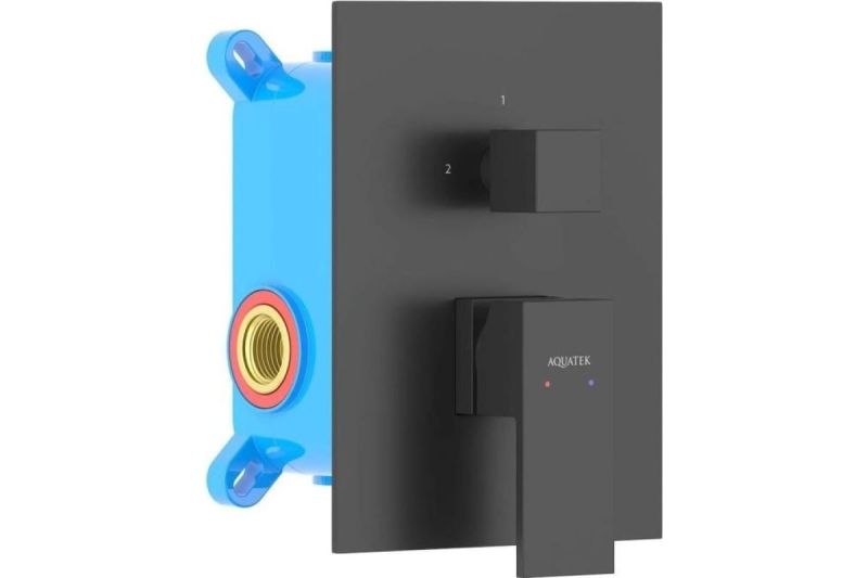 Смеситель для душа Aquatek Либра AQ1646MB черный
