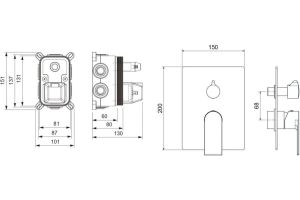 Смеситель для душа Aquatek Лира AQ1447CR хром