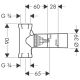 Скрытая часть Hansgrohe 15970180 Скрытая часть Hansgrohe 15970180