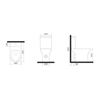 AM.PM X-JOY C85A8601SC безободковый напольный унитаз с сиденьем микролифт AM.PM X-JOY C85A8601SC безободковый напольный унитаз с сиденьем микролифт