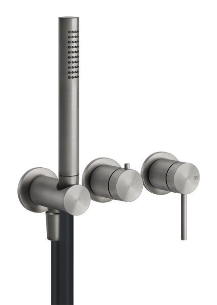 Встраиваемый смеситель для душа Gessi 316 54039.239 брашированная сталь