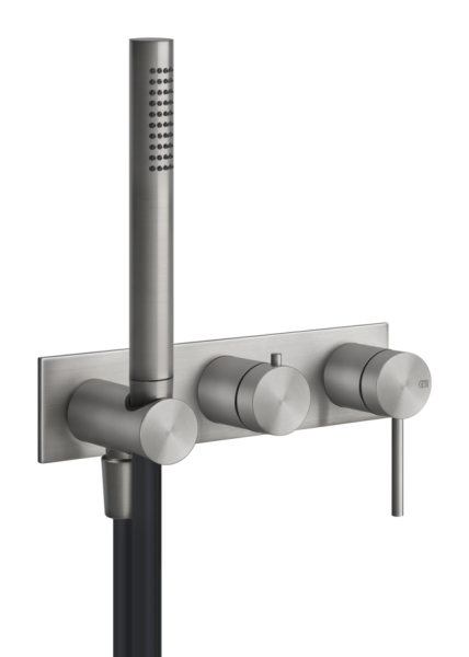 Встраиваемый смеситель для душа Gessi 316 54038.239 брашированная сталь