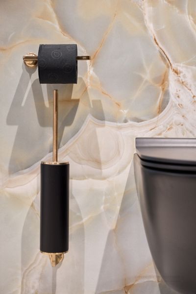 Ёршик для унитаза Gessi Inciso 58520.030 чёрный/медь