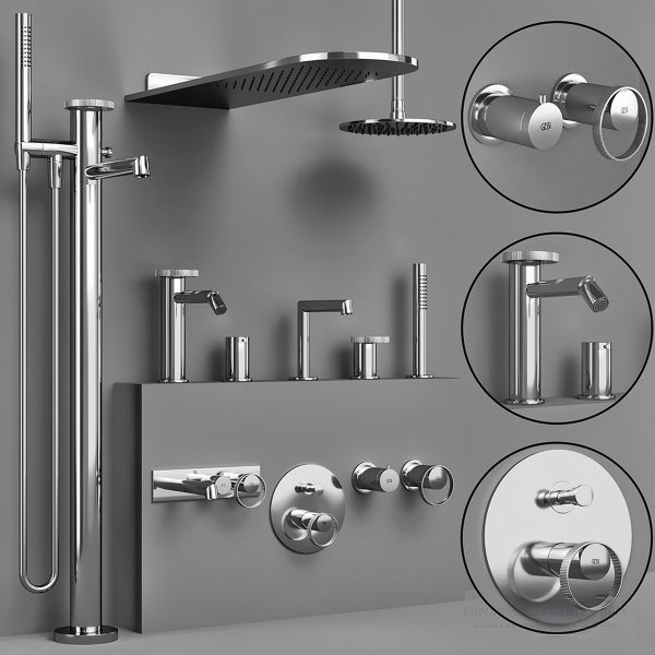 Напольный смеситель для ванны Gessi Anello 63328.031 хром