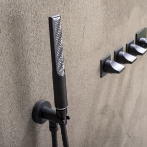 Душевая лейка Bossini Apice B00910.073 чёрный матовый