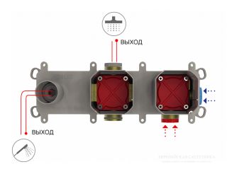 Смеситель для душа Carlo Frattini Spillo Up F3049X8NS+F3400 чёрный матовый