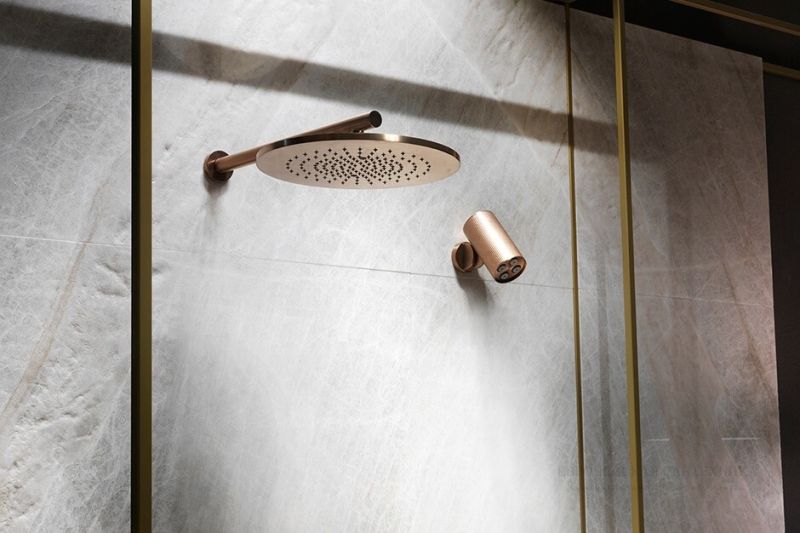 Верхний душ Gessi 316 54148.727 35 см брашированная латунь