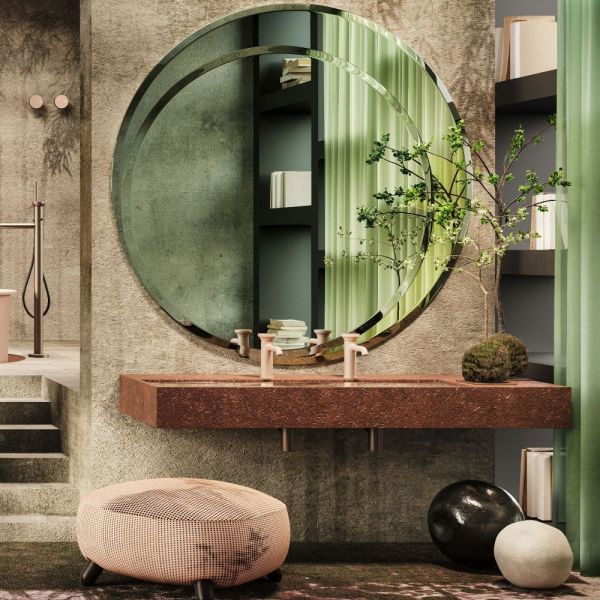 Декоративная вставка Gessi Origini 66600.275 розовый пудровый