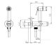 Гигиенический душ Bossini Apice CE4002B.073 чёрный матовый