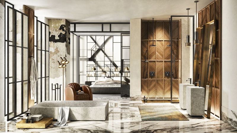 Смеситель для раковины Gessi Inciso 58002.707 чёрный брашированный