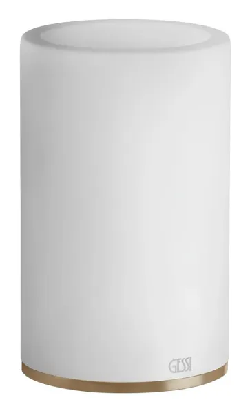 Стакан Gessi 316 54731.726 белый/брашированная бронза