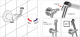 Гигиенический душ Bossini Mono Paloma Flat Mixer Set E34003.030 хром