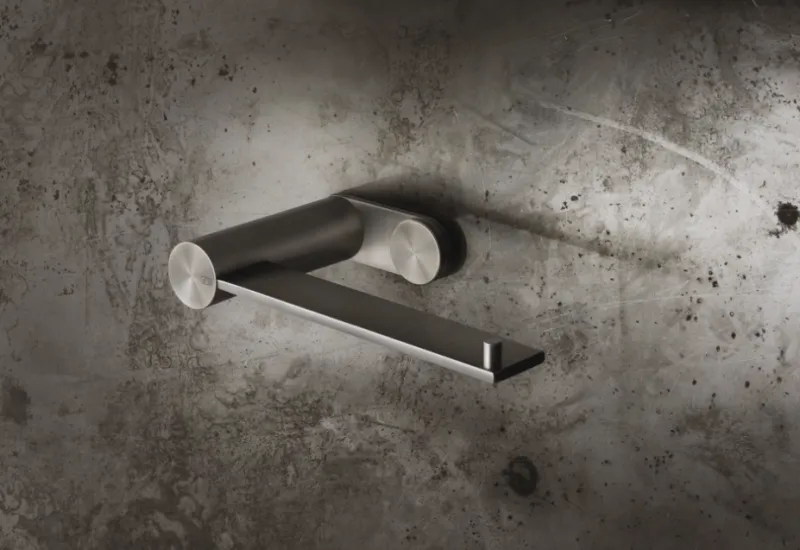 Бумагодержатель Gessi 316 54749.707 чёрный брашированный