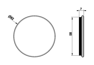 Декоративная вставка Gessi Origini 66602.287 цвет Warm