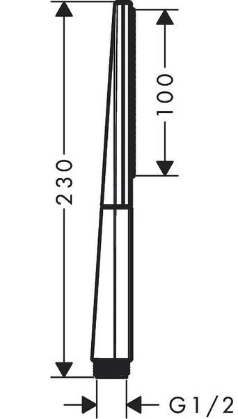 Душевая лейка Hansgrohe Rainfinity Baton 100 1jet EcoSmart 26867000