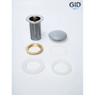 Донный клапан для раковины Gid Minucia Gmh100 74401K серый матовый