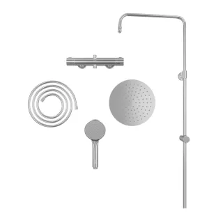 Душевая стойка VitrA Joy (Джой) A47298EXP с термостатом хром