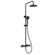 Душевая стойка VitrA Joy (Джой) A4729836EXP с термостатом чёрный матовый
