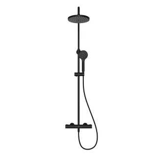 Душевая стойка VitrA Joy (Джой) A4729836EXP с термостатом чёрный матовый