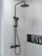 Душевая стойка VitrA Joy (Джой) A4729836EXP с термостатом чёрный матовый