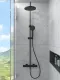 Душевая стойка VitrA Joy (Джой) A4729836EXP с термостатом чёрный матовый