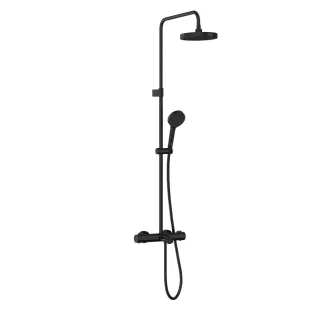 Душевая стойка VitrA Base Round (Бейс Раунд) A4730336EXP с термостатом чёрный матовый