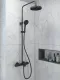 Душевая стойка VitrA Base Round (Бейс Раунд) A4730336EXP с термостатом чёрный матовый