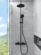 Душевая стойка VitrA Base Round (Бейс Раунд) A4730336EXP с термостатом чёрный матовый