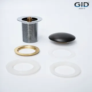 Донный клапан для раковины Gid Minucia Blm100 74402K черный матовый