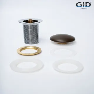 Донный клапан для раковины Gid Minucia Br100 74406K коричневый матовый