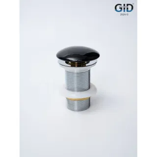Донный клапан для раковины Gid Minucia Bl100 72201K без перелива Clik-Clak черный